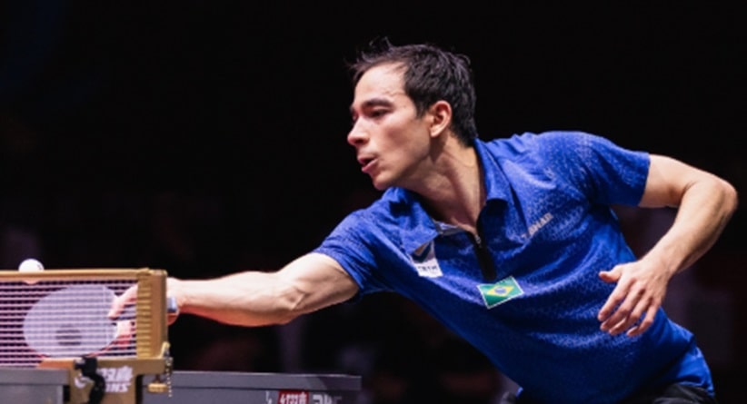 Tênis de Mesa: Hugo Calderano vence sul-coreano e garante pódio no Mundial